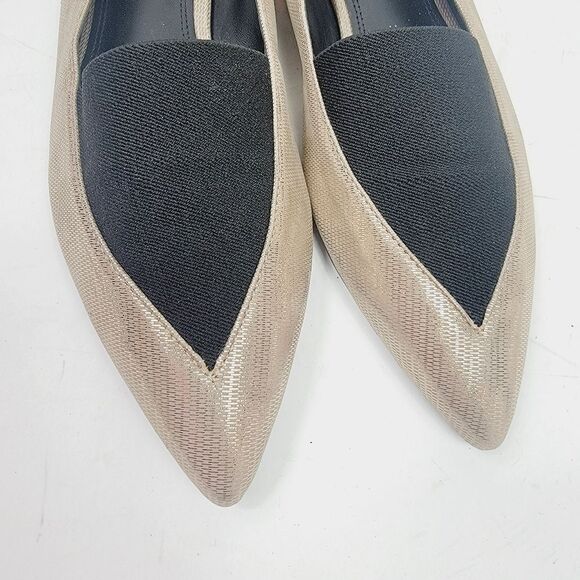 Mercedes Castillo Gold Ballerina Metallic Flats Size 8.5 - Picture 6 of 8